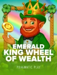 emerald king wheel of wealth game logo